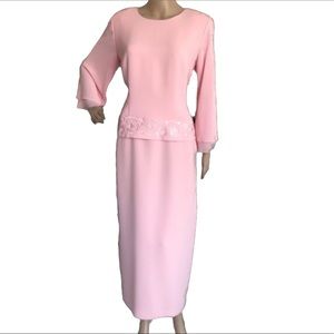 Donna Morgan Pink Mother of Bride Dress Size 8